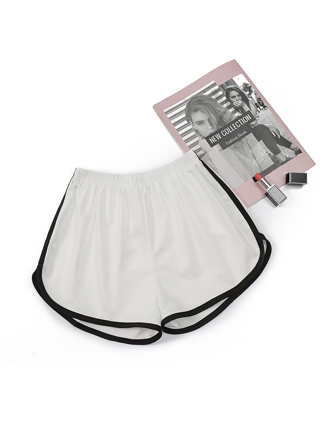 3pcs Elastic Waist Dolphin Shorts Casual Comfy Daily Shorts Women's Clothing