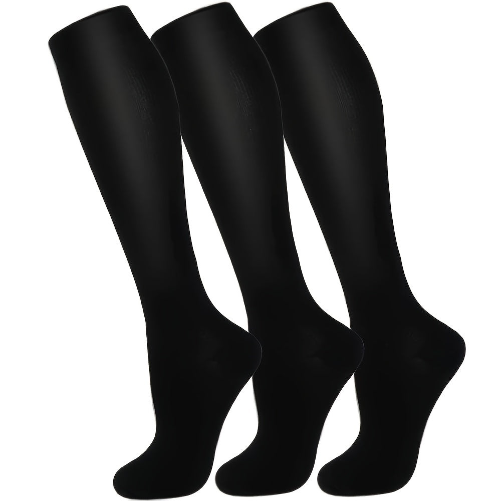 3 Pairs Anti-Slip Compression Socks for Outdoor Activities