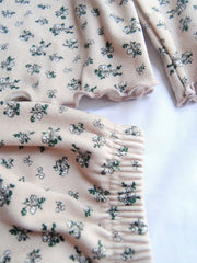 2pcs Floral Pajama Set Long Sleeve Top & Pants Cozy PJ Girl's Loungewear