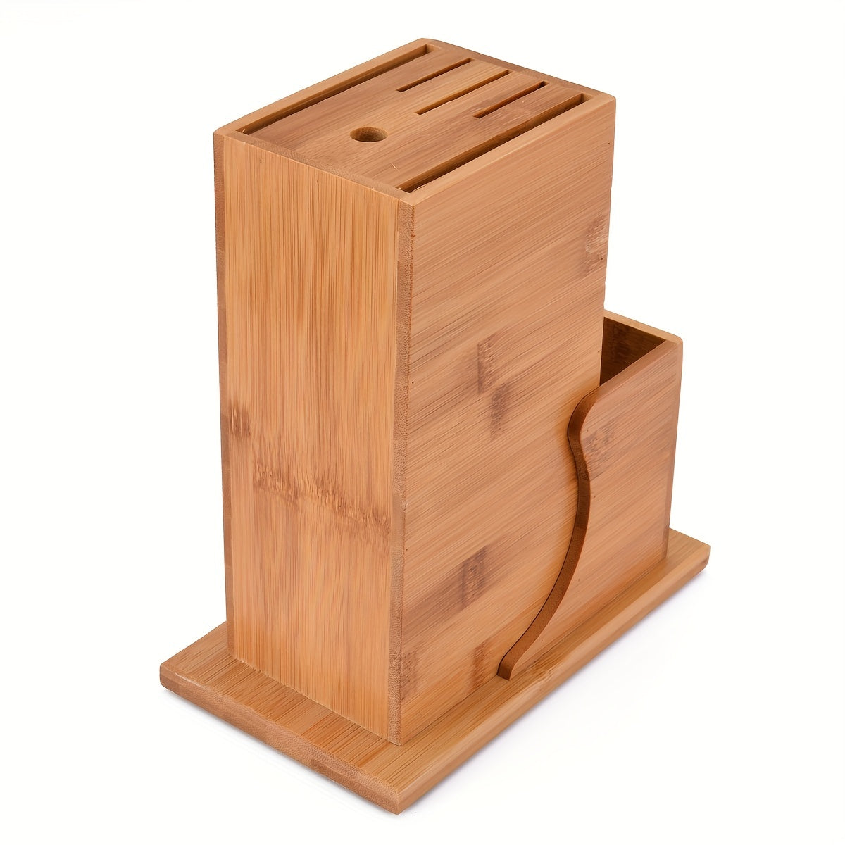 Bamboo Kitchen Utensil Holder Block Home Organizer