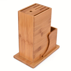 Bamboo Kitchen Utensil Holder Block Home Organizer