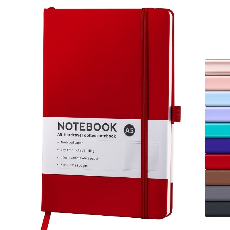 A5 A6 Red Strap Notebook Business Notepad