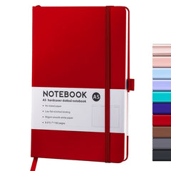 A5 A6 Red Strap Notebook Business Notepad
