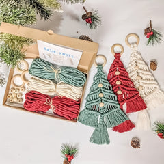 3pcs Christmas Tree Woven DIY Set Home Decoration Woven Rope