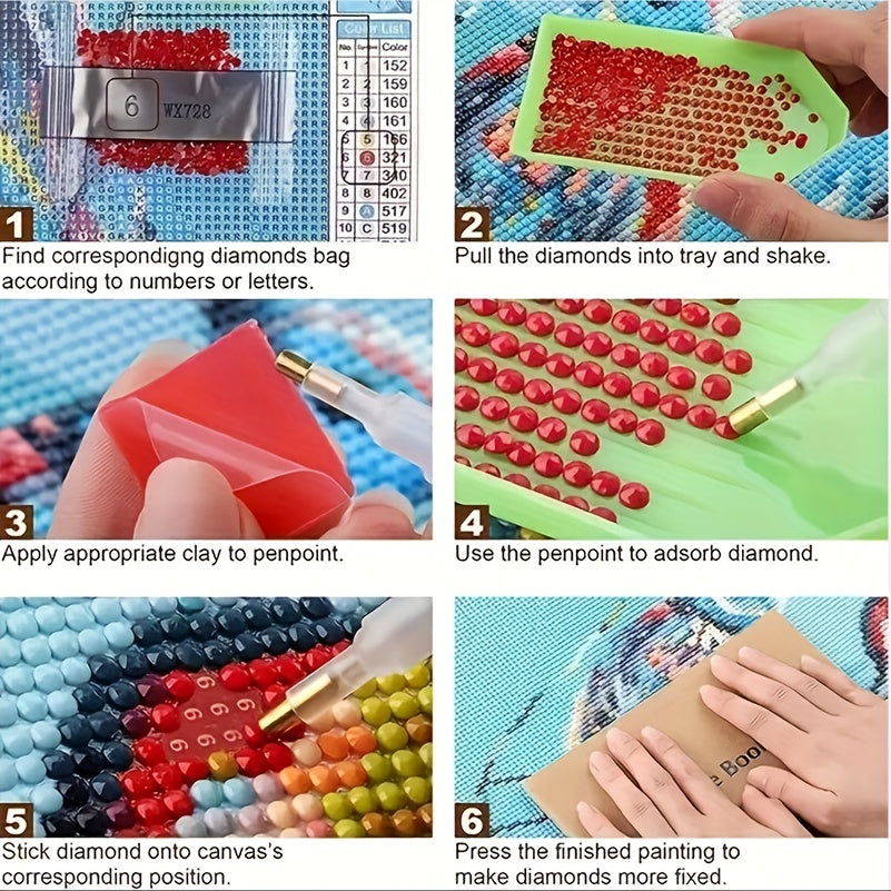 DIY Christmas Diamond Painting Sticker Art Decoration