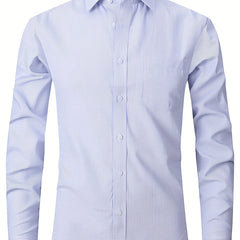 Men's Classic Button Up Shirt for Business Occasion