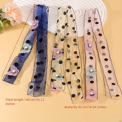 6pcs Wedding Headwear with Pearls and Butterflies