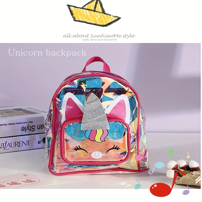 Kids Transparent Travel Backpack Shoulder Bag