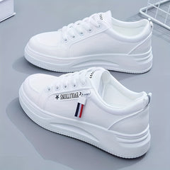 Women's Platform Skate Shoes Lace Up Low Top Sneakers