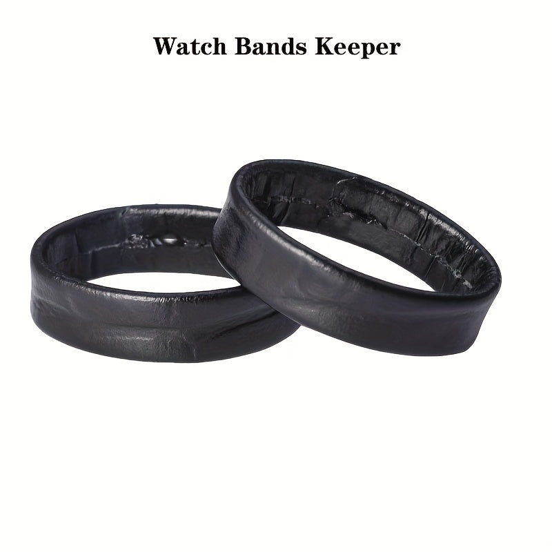 2 Pcs Bands Keeper For Leather Watch Strap 14-24mm Replacement Loops