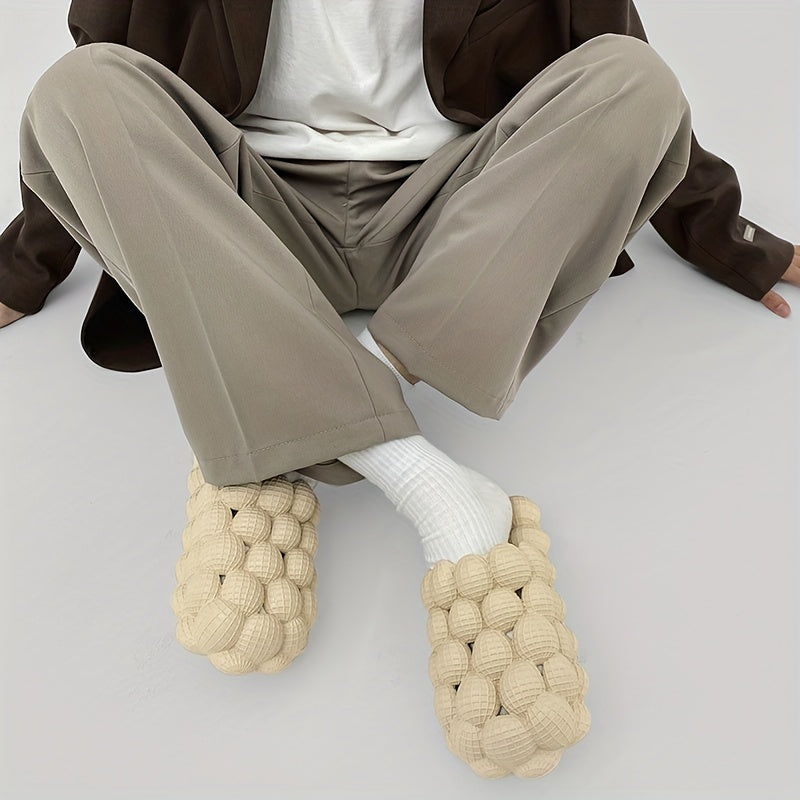 Men's Massage Bubble Slides Funny Spa Slippers Pressure Relief Clogs