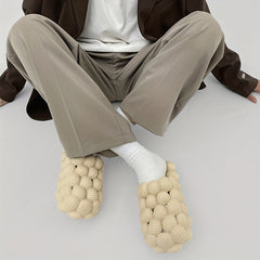 Men's Massage Bubble Slides Funny Spa Slippers Pressure Relief Clogs