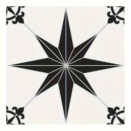10pcs Floor Tile Sticker Peel And Stick Vinyl Self Adhesive Floor Sti