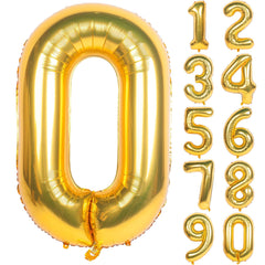 Golden Birthday Number Aluminum Film Balloons 101 6 Cm