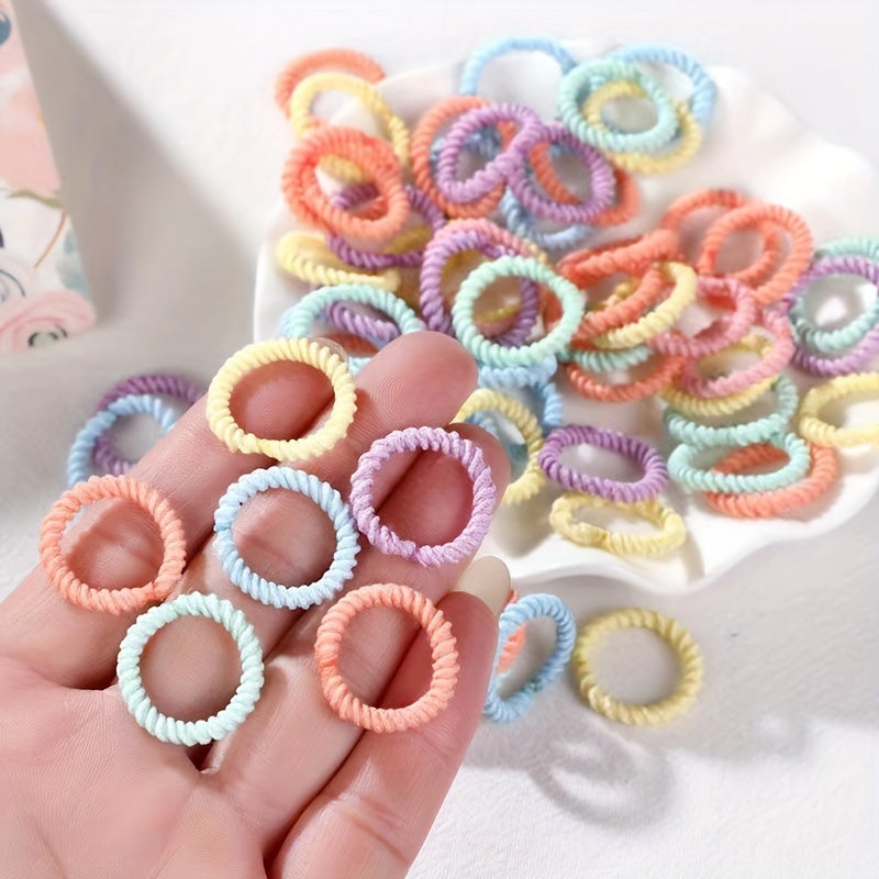 100pcs Kids Rubber Band Hair Tie Hair Rope Hair Accessories