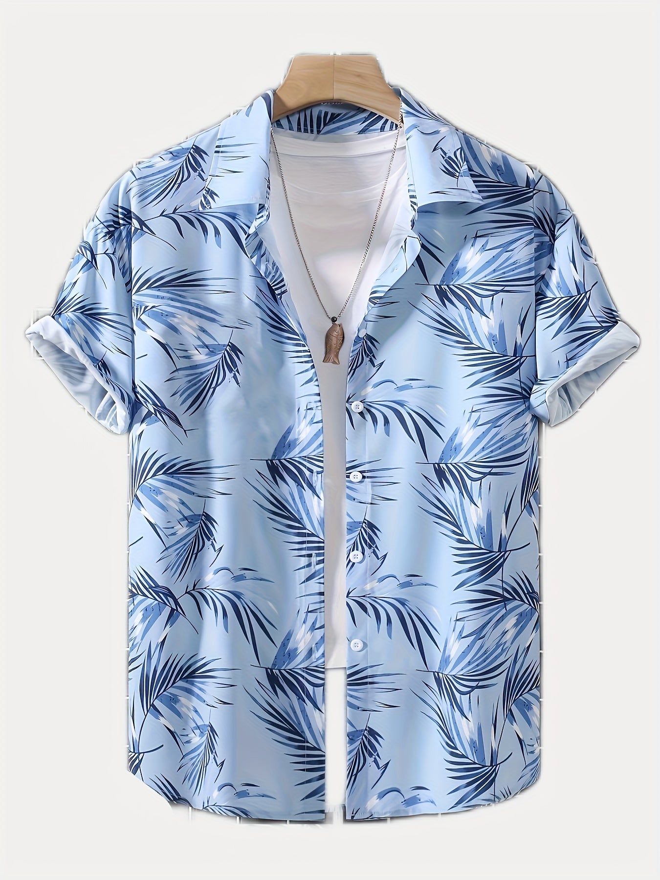 Hawaiian Style Men's Short Sleeve Button Up Casual Shirts