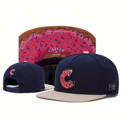 Donut Embroidery Men's Hip Hop Hat