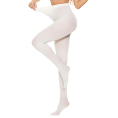 Women's 80 Denier Opaque Tights Footed Pantyhose