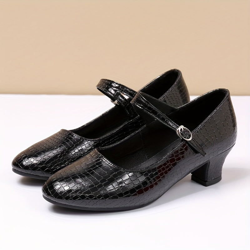 Chunky Low Heels Latin Dance Shoes Soft Sole Dancing Shoes
