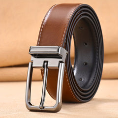Leather Buckle Men's Comfortable Classic Belt For Occasions