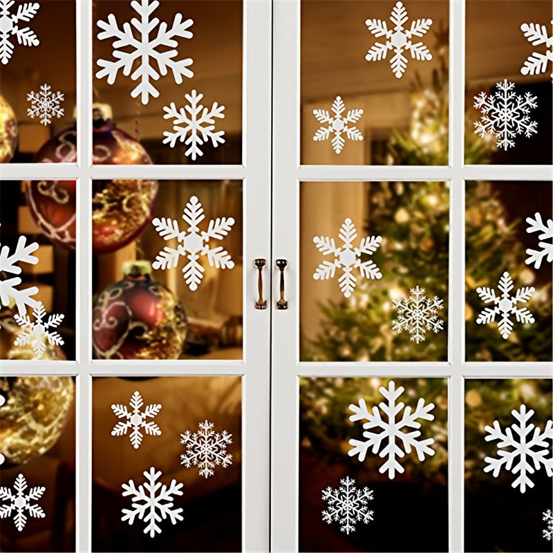 One Sheet Snowflake Window Sticker Christmas Wall Stickers for Home