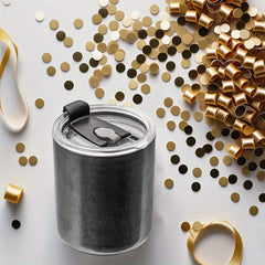 40oz Stainless Steel Water Cup with Lid, Snowflake Texture, Large Capacity