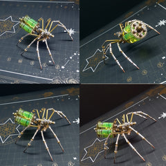3D Metal Spider Puzzle Model Kit DIY Steampunk Mechanical Assembly Toy
