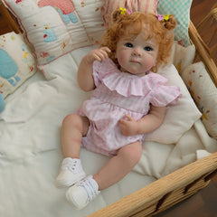 Realistic 19 Inch Vinyl Plush Bettie Reborn Doll with Open Eyes