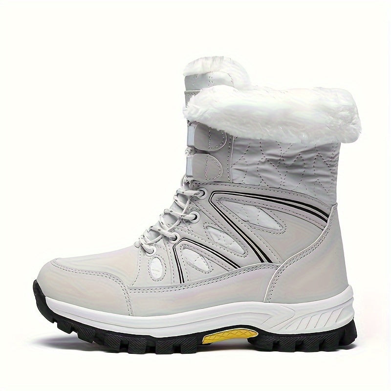 Women's Faux Fur Lined Snow Boots Insulated Outdoor Shoes