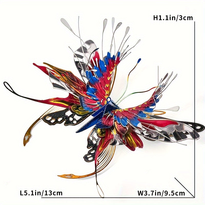 3D Metal Butterfly Mechanical Model Kit for Adults DIY Puzzle
