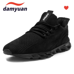 Women's Breathable Knit Sneakers Low Top Lace Up Casual Shoes