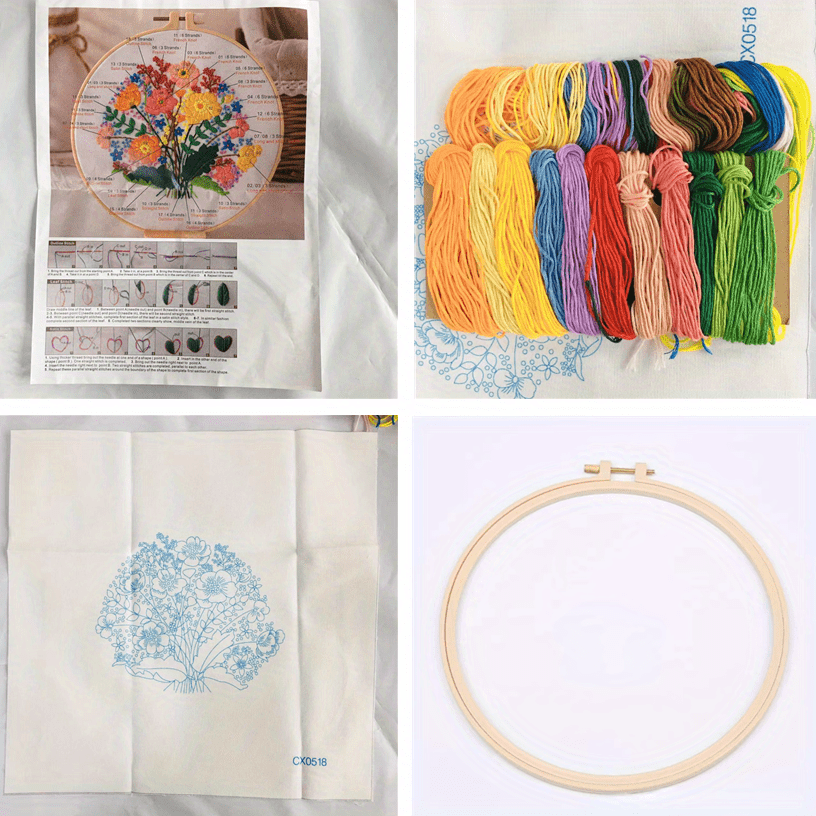 DIY Knitting Crochet Embroidery Kit for Beginners