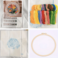 DIY Knitting Crochet Embroidery Kit for Beginners