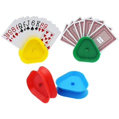 Triangular Poker Card Holders Set of 4, Easy to Use & Comfortable