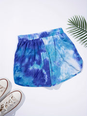 Tie Dye Drawstring Shorts Casual Shorts For Women