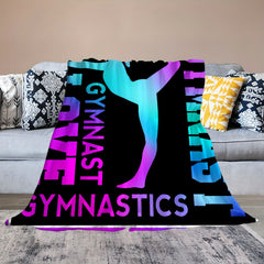 Gymnastics Sports Throw Blanket Soft Lightweight Flannel Warm Blanket
