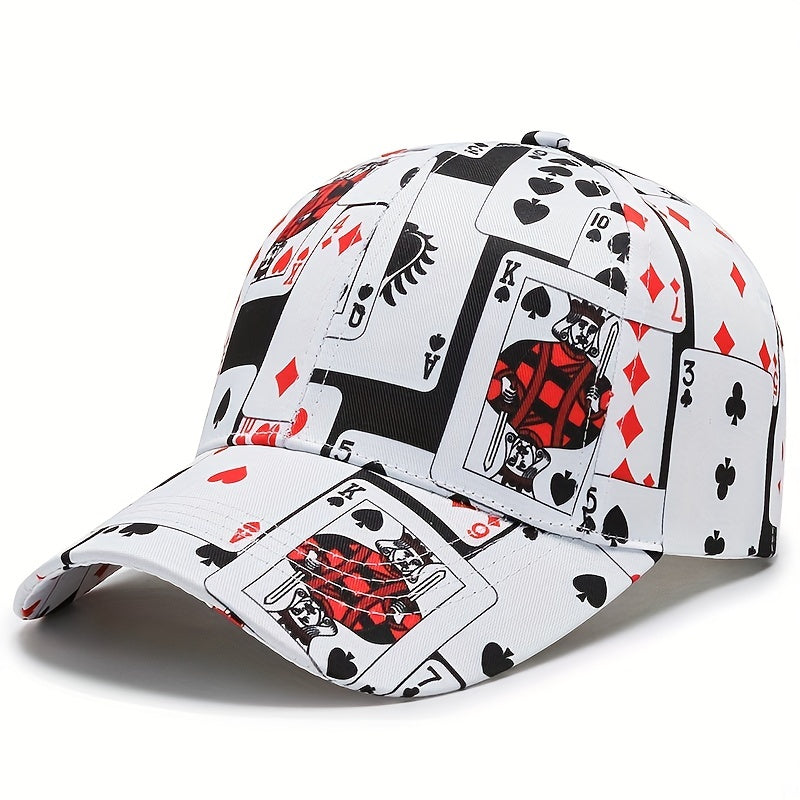 Boy's Playing Card Baseball Hat Cap Trucker Hat Hip Hop Baseball Cap
