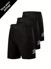 3pcs Men's Sport Shorts for Running Training Workouts