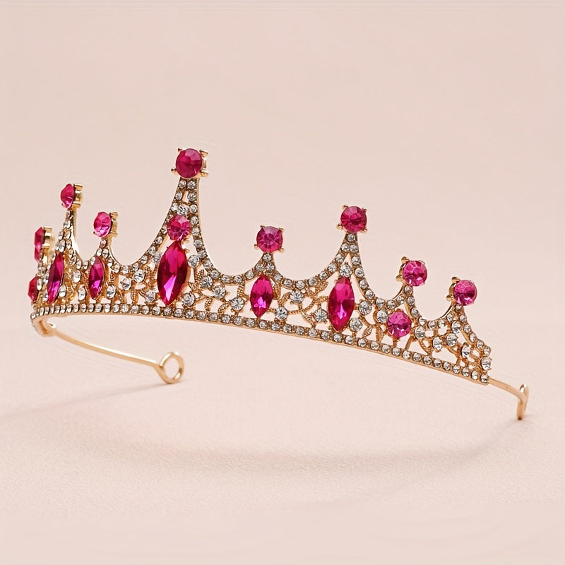 Baroque Crystal Wedding Crown Hair Accessories for Women