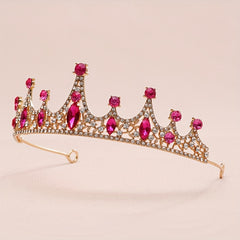 Baroque Crystal Wedding Crown Hair Accessories for Women