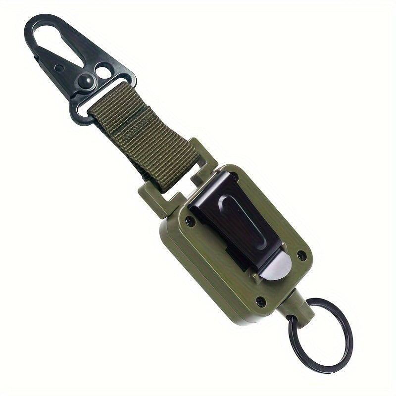 Retractable Backpack Hanging Buckle Keychain Keyring Outdoor Tool