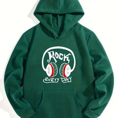 Headphone And ROCK EVERY Boys Hoodie for Kids