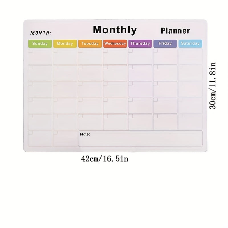 10-Piece Refrigerator Magnetic Planner Set with Weekly and Monthly Planners