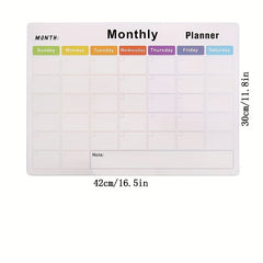 10-Piece Refrigerator Magnetic Planner Set with Weekly and Monthly Planners