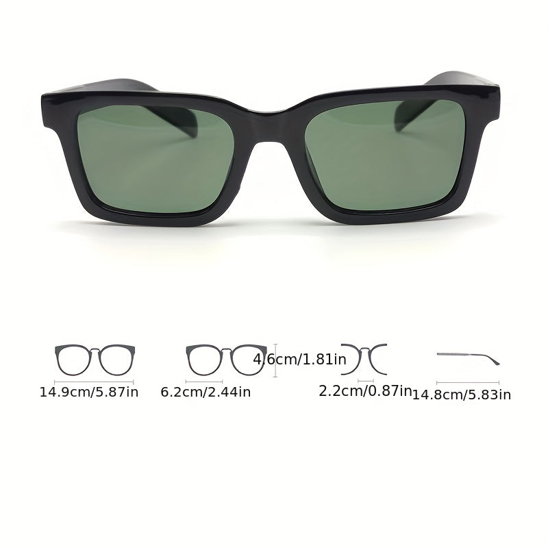 Men's Large Frame Polarized Sunglasses UV400 with Case
