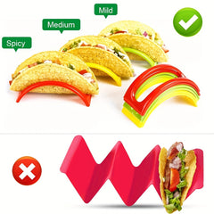 Colorful Taco Holder Set - Reusable & Washable - Kitchen Gadgets