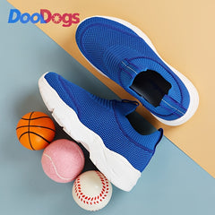 DooDogs Boys Casual Knit Sock Shoes Lightweight Slip on Sneakers