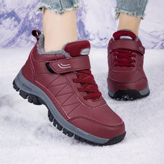 Waterproof Non Slip Snow Boots Faux Fur Lined Thermal Slip On