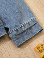 Kid's Comfy Denim Jacket Vintage Style Boy's Coat for Spring Fall