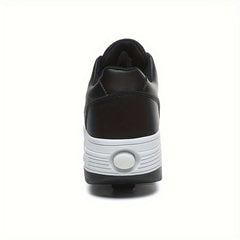 Kid's Waterproof Roller Shoes Detachable Wheel Skate Sneakers